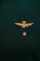 Bavlněné tričko s dlouhým rukávem Aeronautica Militare PO1653UP00082 zelená
