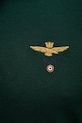 Βαμβακερή μπλούζα με μακριά μανίκια Aeronautica Militare PO1653UP00082 πράσινο