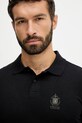 Хлопковый лонгслив Aeronautica Militare чёрный PO1886UJ00703