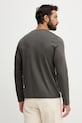Oblečení Bavlněné tričko s dlouhým rukávem Aeronautica Militare TS2450UJ00663 šedá