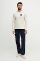 Aeronautica Militare longsleeve bawełniany TS2450UJ00663 beżowy AW25