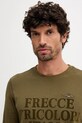 Aeronautica Militare longsleeve bawełniany zielony TS2469UJ00703