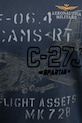 Бавовняний лонгслів Aeronautica Militare TS2475UJ00641 темно-синій