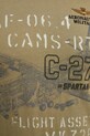 Хлопковый лонгслив Aeronautica Militare зелёный TS2475UJ00641