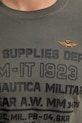 Βαμβακερή μπλούζα με μακριά μανίκια Aeronautica Militare TS2484UJ00641 γκρί