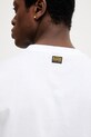 G-Star longsleeve bawełniany D26831.C336 biały