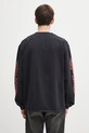 Odzież RHUDE longsleeve bawełniany Mesa Stallion RHFW25TT08012 czarny