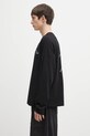RHUDE longsleeve bawełniany Classique reverse RHFW25TT10012 czarny AW25