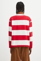 Odzież Barbour longsleeve bawełniany Newclose OS Rugby Shirt MML1513RE71 czerwony