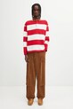Barbour longsleeve bawełniany Newclose OS Rugby Shirt MML1513RE71 czerwony