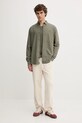Von Dutch longsleeve bawełniany VD.1.TRL.GASO zielony AW25