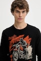 Von Dutch longsleeve din bumbac negru VD.1.TRL.SWIFT