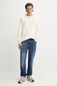 Хлопковый лонгслив Guess Jeans M4BI77.KCII1 бежевый AW25