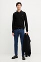 Trussardi longsleeve bawełniany G5028000055N czarny AW25