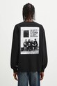 No Problemo longsleeve bawełniany No War nadruk czarny NP6002404