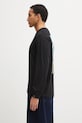 AAPE longsleeve bawełniany AAPLTM1721XXP czarny AW25