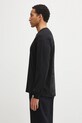 AAPE longsleeve bawełniany Theme Main AAPLTM1752XXP czarny AW25