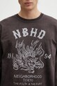 NEIGHBORHOOD longsleeve bawełniany NH . TEE LS-14 brązowy 252PCNH.LT14