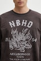NEIGHBORHOOD longsleeve bawełniany NH . TEE LS-14 brązowy 252PCNH.LT14