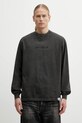 NEIGHBORHOOD longsleeve bawełniany PIGMENT DYED bawełna szary 252FPNH.CSM06