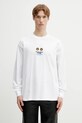 Odzież AAPE longsleeve bawełniany AAPLTM9797XXP biały