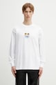 Odzież AAPE longsleeve bawełniany AAPLTM9797XXP biały