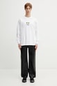 AAPE longsleeve bawełniany AAPLTM9797XXP biały