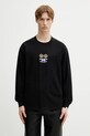 Odzież AAPE longsleeve bawełniany AAPLTM9797XXP czarny