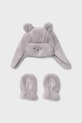 Mayoral baba sapka és kesztyű közepesen vastag szürke 10023.3D.Baby.9BYA