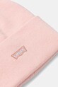 Детская шапка Levi's LAN TONAL EMBROIDERED BEANIE 9A8707 розовый AW25
