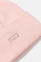 Детская шапка Levi's LAN TONAL EMBROIDERED BEANIE 9A8707 розовый AW25