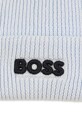 Chłopiec BOSS czapka bawełniana dziecięca J52595 niebieski