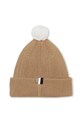 BOSS czapka bawełniana dziecięca J52595 brązowy AW25