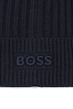 Chłopiec BOSS czapka z domieszką wełny dziecięca J52650.50.52 granatowy