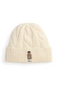 Vunena kapa Polo Ralph Lauren natpis bež 455981433