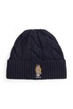 Vunena kapa Polo Ralph Lauren natpis mornarsko plava 455981433