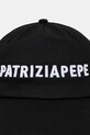 Patrizia Pepe czapka z daszkiem bawełniana 8F0079.AB01 czarny AA00