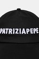 Bavlněná baseballová čepice Patrizia Pepe 8F0079.AB01 černá AA00