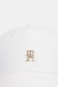 Tommy Hilfiger шапка с козирка дамска от памук AW0AW17631 бял SS26