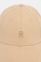 Tommy Hilfiger czapka z daszkiem bawełniana AW0AW17631 beżowy NC25