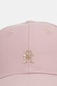 Tommy Hilfiger шапка с козирка дамска от памук AW0AW17631 розов SS26