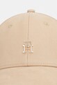 Tommy Hilfiger čiapka so šiltom dámska bavlnená AW0AW17631 béžová SS26