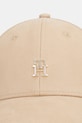 Tommy Hilfiger čiapka so šiltom dámska bavlnená AW0AW17631 béžová SS26