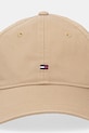 Βαμβακερό καπέλο του μπέιζμπολ Tommy Hilfiger AW0AW17632 πράσινο AW25