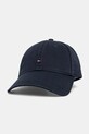 Bavlnená šiltovka Tommy Hilfiger nášivka tmavomodrá AW0AW17632