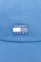 Tommy Jeans șapcă de baseball din bumbac AW0AW17580 albastru AW25