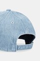 Akcesoria Tommy Jeans czapka z daszkiem jeansowa AW0AW17582 niebieski