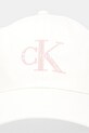 Calvin Klein czapka z daszkiem bawełniana LV04K5026G beżowy AW25