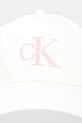 Βαμβακερό καπέλο του μπέιζμπολ Calvin Klein LV04K5026G μπεζ AW25