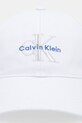 Calvin Klein czapka z daszkiem bawełniana LV04K5026G niebieski AW25